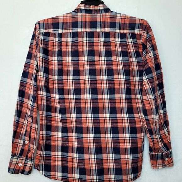 Marine Layer Plaid Flannel Button Down Shirt Size Medium - Picture 6 of 8